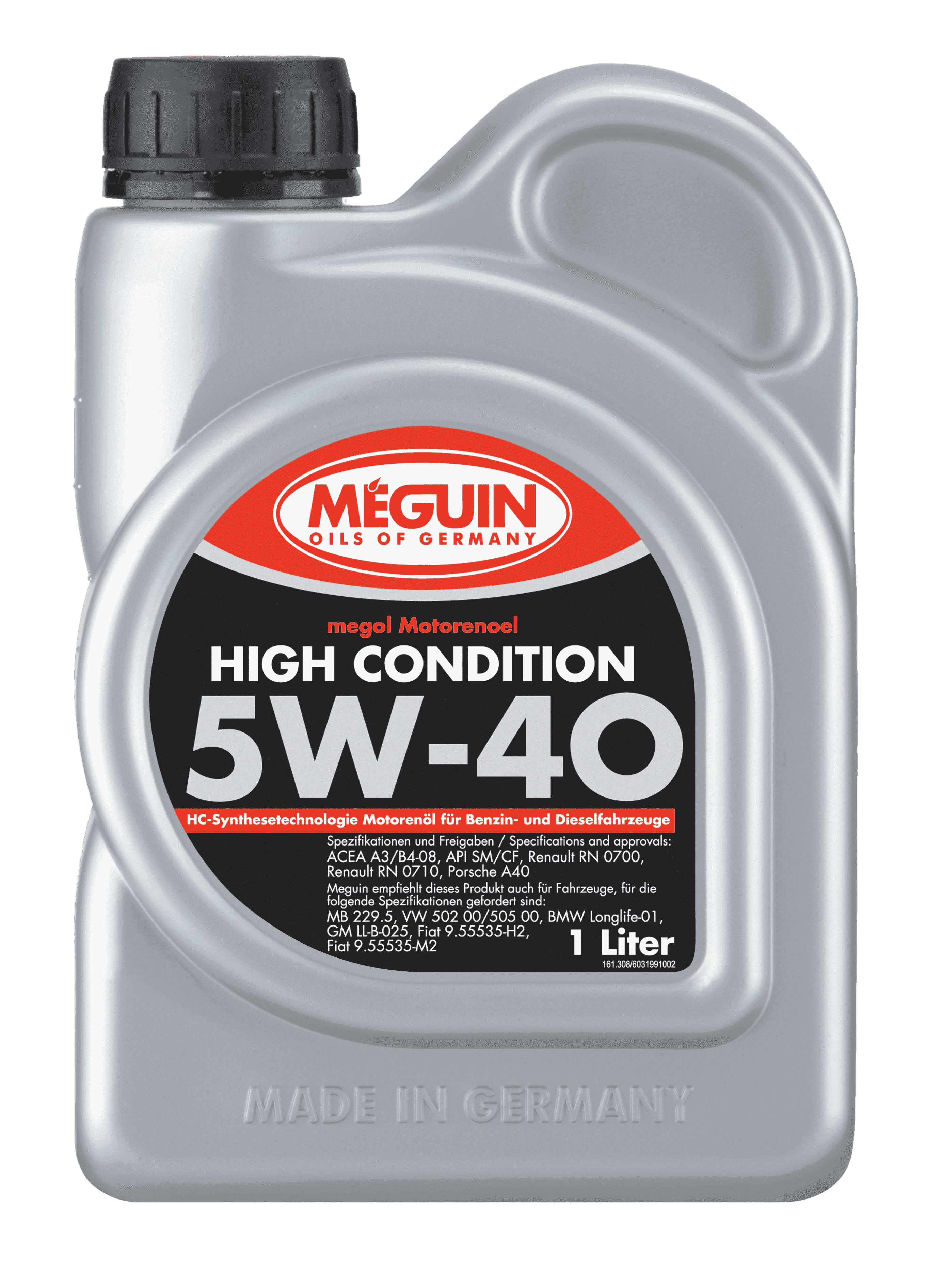 Моторное масло MEGUIN Megol High Condition 5W-40, 1л